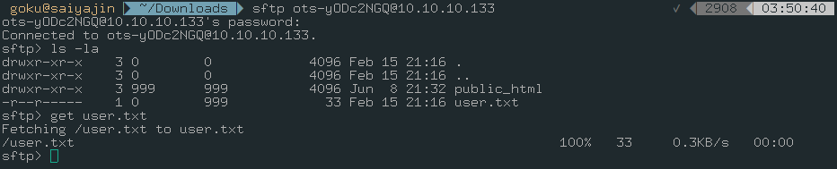 sftp correct